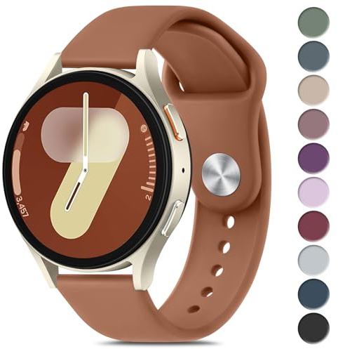 Mugust Samsung Galaxy Watch 7 Armband 20mm Silikon Sport Ersatzarmband Kompatibel mit Watch FE 40mm/44mm - Wasserdicht