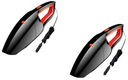 iplusmile 2pièces Aspirateur Portable Car Wet and Dry Nettoyeur De Voiture à Aspiration pour Débris Eau Rouge