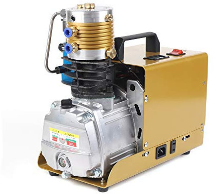 Hochdruck Kompressor Luft Luftpumpe Elektrische Hochdruckluftpumpe Pumpe Luftkompressor Kompressorpumpe Pcp Mit Wasser-ÖL Filter für Lecksuche Druckprüfung Automobile Luftdichtheitsprüfung usw (6.8L)