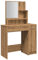 vidaXL Schminktisch mit Spiegel Artisan-Eiche 86,5x35x136 cm, Kosmetiktisch, Schminktisch mit Spiegel, Schminktisch mit Schublade, Frisiertisch