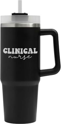 Vaso grande de enfermera clínica, taza de enfermera clínica, frasco aislado, taza grande