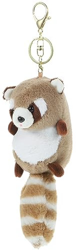 Garneck Porte-clés Pendentif Panda Roux Mignon Porte-clés En Peluche Chaîne De Portefeuille Accessoires Joli Porte-clés En Peluche Porte-clés De Voiture Trousse Anneau Coffee Coton Pp