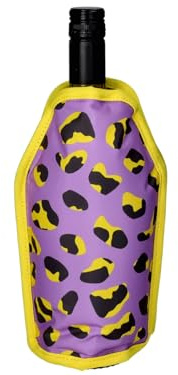 Giftcompany Froid Kühlmanschette Leomuster lila/schwarz/gelb 23,5cm