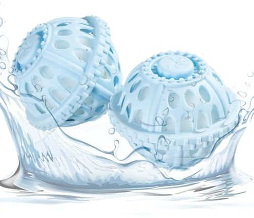 Palla per bucato, palline per bucato non detergenti, detergente riutilizzabile per vestiti, funziona sia in lavatrice che in asciugatrice, 8,5 x 7 cm. Risparmia denaro su detersivo e ammorbidente per