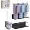 Bocenaia Porte Gobelet Magnétique pour Gobelets Stanley Lot de 2, Organiseur de Bouteilles d'eau pour Réfrigérateur, Organiseur de Couvercles de Dobelets, Accessoires pour Gobelets Stanley