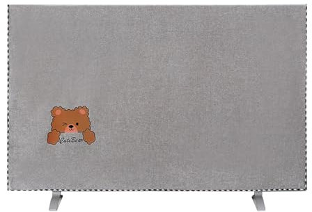 WYBZDA Cubierta de TV Estilo Chino para Salón Cubierta Antipolvo para TV A Prueba de Humedad para 32-75in LCD Funda para Televisor Universal(37-40in(94 * 55cm),Grey-F)