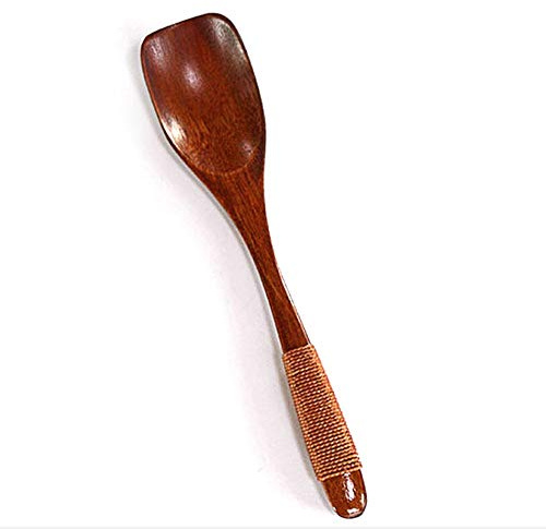 Cucchiaio Di Legno Cucchiaio Bamboo Cucina Utensil Strumento Zuppa Di Riso Cucchiaio da Dessert, Cucchiaino Di Zuppa Di Caffè (B), GYDHJSSJ, d