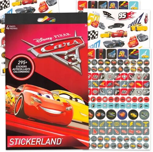 Disney Cars Töpfchentraining-Aufkleber-Set – über 295 Belohnungsaufkleber für Kleinkinder mit Lightning McQueen, Jackson Storm, Cruz Ramirez, mehr, Disney Cars, Partygeschenke