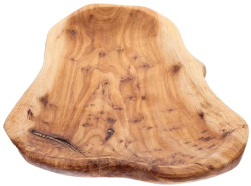 Hemobllo Tray Fruit Plate Irregular Shape Light Brown Material Multi-Functional Easy to Clean Lightweight Serving Dish for Festivals and Hotel Use