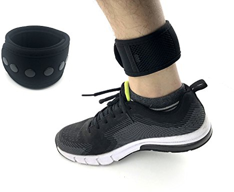 CAREOR Adjustable Arm&Ankle Running Band Wristband Band with Buckle and Mesh Pouch For Garmin & ONE/Flex 2/ALTA/ALTA HR Fitness Tracker Wristband (Black-9-11'')
