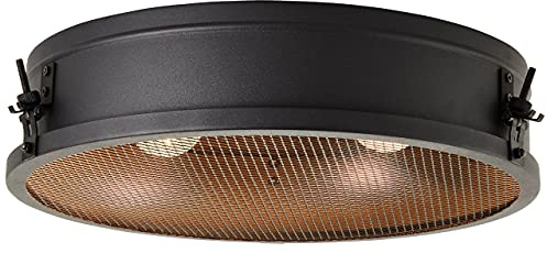 Brilliant Lampe, Zois Deckenleuchte 42cm schwarz korund, Metall, 2x A60, E27, 28W,Normallampen (nicht enthalten)