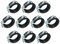 AERZETIX - C49867 - Satz von 10 - Schellen isophonische - Befestigungshalter mit Dichtung - für Schlauch Ø1 1/4'' - DIN EN 10111 - aus verzinkter Stahl - zum Anschrauben М8