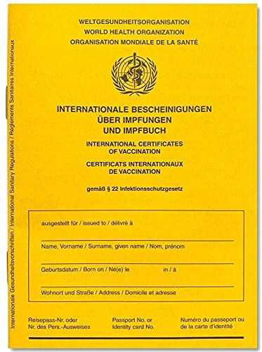 Impfpass Impfausweis 2022 - Internationale Bescheinigung über Impfungen für Babys, Kinder, Jugendliche, Erwachsene mit extra Covid-19 Seite