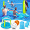 Jojoin Pool Volleyball Game - 304 Zentimeter Aufblasbare Pool Float Set mit Volleyballnetz und Basketballkörben- Pool Volleyball Spiel für Kinder und Erwachsene (304 x 110 Zentimeter)