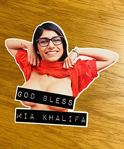 GOD Bless MIA Khalifa Aufkleber Sticker Porno Sex Titts Fun Auto Spaß Tube Pu110
