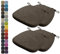 Kimgull 4er Set Stuhlkissen mit Bändern Bequeme Waschbare Rutschfestes Sitzkissen Ideal für zu Hause und Gartendekoration, viele Farben und Größen zur Auswahl (43x42x5CM Dunkelbraun)