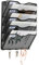 EasyPAG 5 Fächer Metall A4 Zeitschriften Wandhalter Zeitschriftenhalter Wand Aktenablage Dokumentenhalter Magazin Wandhalterung Post Organizer Prospektspender Flyerhalter Hängend mit 5 Haken,Schwarz