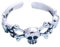 WEISHA Retro-Ring 925 Sterling Silber Ring Totenkopf Männlich Verstellbarer Ring1