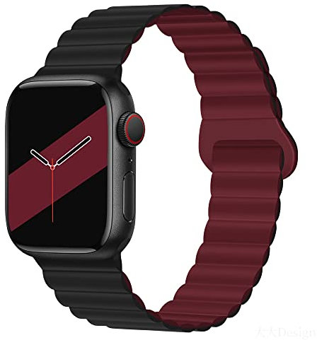 AIYIRUO Correa Compatible con Apple Watch 9 Correa Silicona 49mm Magnética 45mm 44mm 40mm 41mm Correa de Reemplazo de Silicona Delgada para iWatch Band Series 9/8/7/6/5/4/3/2/1SE