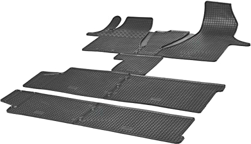 Auto Fußmatten Gummimatten Rigum geeignet für VW T6.1 Transporter/ Caravelle 2019-2023 8-Sitzer Passgenau + Auto Duft / BesteKauf