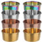 maiwalk Stainless Steel Small Sauce Dishes Dipping Bowls Seasoning Individual Round Condits Cups Ramekins Dip Serving Sushi Cereal Salad Appetizer Bowls 8 Pack 2.56 inch (Multicolor, 2.8 oz)