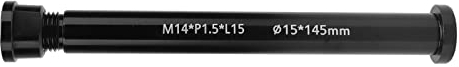 HERCHR Mozzo Anteriore per Bicicletta Perno Passante Boost 15x145mm Forcella in Lega di Alluminio Forcella per Mountain Bike Assale Spiedo M14xP1.5 Albero Tubo Mozzo