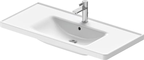 Duravit D-Neo Waschbecken mit 1 Hahnloch und Überlauf 100,5x48x17cm Weiß