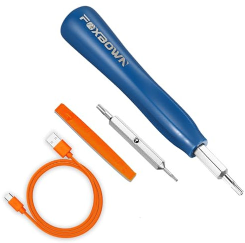 Foxbown Screwdriver for Ring Doorbell, Double-Ended Torx T6 &T15 bit Screwdriver for MacBooks, Ring Video Doorbell 1, 2, 3, 3 Plus, and Ring Doorbell Pro and Elite Battery Change, Charge, Replacement