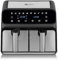 Dihl 8L Double Air Fryer, 2 x 4L Independent Baskets, Dual Zone Air Fryer, Family Size Healthy Oil-Free Air Fryer Oven 10 Pre-Sets & Digital LED Display, 1700W
