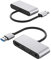 suckoo Replacement USB to HDMI VGA 3.5 Audio Splitter Cable 1 in 2 Out External Graphics Card Compatible Computer Host Laptop usb2.0 External 2 Port hdmi vga TV Monitor Projector Adapter Converter