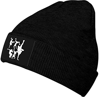 501 Herren Damen Slouchy Beanie Mütze Breakdance-Silhouette Breakdance Chemo Hut Bequeme Beanie Klassische Kopf Wraps Für Laufen Angeln Winter