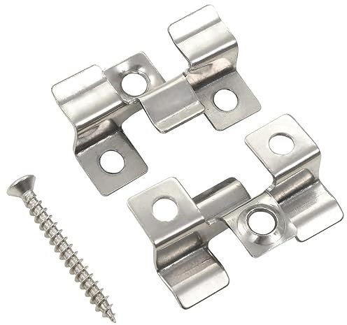 Homgoday Clips für Terrassendielen 100 Stück mit 200 Edelstahlschrauben, Gartenkissen, Sitzkissen, Kissen für Gartenliege Kissen Gartenbank