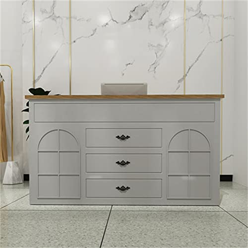 Empfangstheke, Bekleidungsgeschäft, einfach und modern, Registrierkasse, Ladentheke, Kleiner Bartisch, Firma, Schönheitssalon, Rezeption, überall einsetzbar (Farbe: Grün, Größe: 100 x 60 x 1