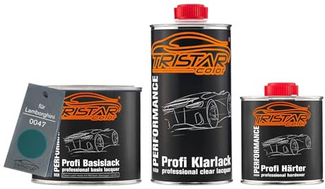 TRISTARcolor Autolack Set Dose spritzfertig für Lamborghini 0047 Flip Flop Bleu Perl Basislack + 2K Klarlack 1,25L