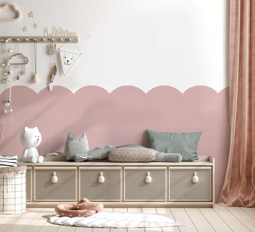 Pin Forêt Mural Bordure Pochoir - Bois Forêt Avec Arbres Crèche Enfants Chambre Décor, Peinture sur Mesure Murs, Creative DIY Crèche Cure de Jouvence (Taille - Grand / 110X26CM)