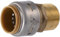 SharkBite Max 3/4 Zoll MNPT Adapter, Push to Connect Messing Sanitärverschraubung, PEX-Rohr, Kupfer, CPVC, PE-RT, HDPE, UR134A
