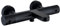 Gothern Thermostatic Bath Shower Mixer, Exposed Matt Black Anti-Scalding Constant Temperature Thermostatic Bath Mixer, Wall-Mounted