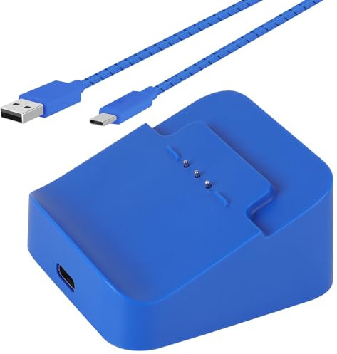Vanpark Charging Station Dock & Charging Cable Cord for Xbox Elite Wireless Controller Series 2, Charging Set for Xbox One Elite 2 Controller (Blue)