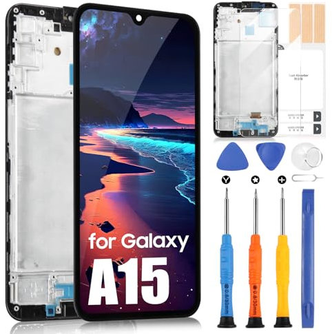 OLED Écran pour Samsung Galaxy A15 4G A155F LCD Affichage pour Samsung Galaxy A15 5G A156B Remplacement Écran Tactile Digitizer Full Assembly avec Réparation Kit