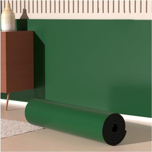 NduGBXV Parkschutz, 1 cm dick, wasserdicht, für Garage, Wandschutz, selbstklebende Gummischaum-Wandpolsterung, Eckenschutz, Garage (Grün, 10 m)