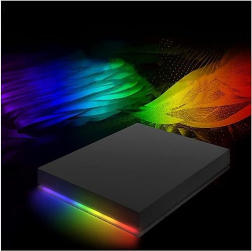 Disco Duro Externo, Disco Duro móvil de 2 TB, Disco Duro Externo de Alta Velocidad para PS4, luz de Ambiente RGB, Disco Duro Externo (tamaño: 5 TB)