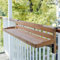 Balkontisch zur Wandmontage, klappbar, Deckgeländer, Esstisch, für Terrasse, verstellbare Breite, Wind- und Regenschutz, 90 cm