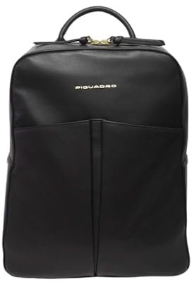 PIQUADRO Zaino donna in pelle porta pc 14 LINEA ASHLEY in pelle NERO