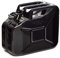 BW© Jerrican en métal pour carburant - 10 l - Noir - RAL 9005 - Certifié TÜV et homologation ONU - Fabriqué en Europe