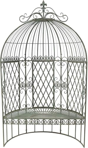 FRANK FLECHTWAREN Baldachinbank Ornamente 104 x 51 x 193 cm