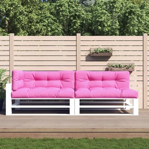 Tidyard Coussins de Palette Lot de 5 Rose Tissu Coussin de Canapé, Coussin de Siège de Salon pour Jardin, Terrasse, Intérieur, Extérieur, Balcon