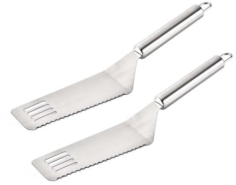 CRILSTYLEO 2St Pizzaschaufel vricut gesc die köchin pizza shovel küchenwerkzeuge Pizzawender für den Haushalt Backschaufel Silver