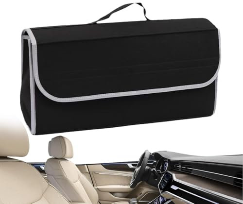 Rrlihjgu Bolsa de almacenamiento para maletero, bolsa de herramientas de coche para maleta, organizador de coche de fieltro, bolsa multifuncional para utilitarios deportivos, camiones, accesorios