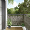 BOWEKAM Home & Garden-Balkon Sichtschutz Steinoptik 600x120cm PVC-Möbelwahl