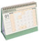 NUOBESTY Schreibtischkalender Ghibli Spots-kalender Vierer Agenda-planer-kalender Tisch-flip-kalender Monatlicher Kalender Tischkalender Groß Tischkalender 2025 Kippen Kabine Papier Green